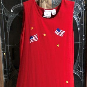 Michael Simon Cotton Knit Fireworks Dress